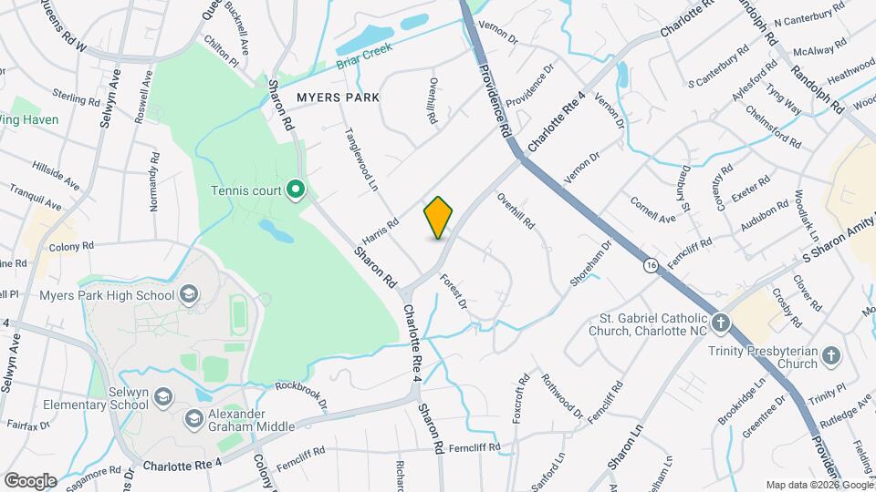 2018 S Wendover Rd, Unit Above Garage Apartment Map and Location Details