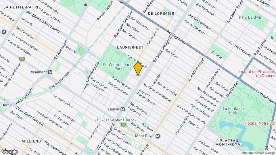 5015 Christophe-Colomb Av Map and Location Details