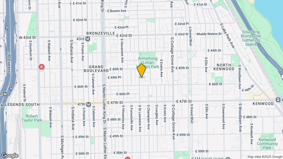 4543 S St Lawrence Ave Map and Location Details