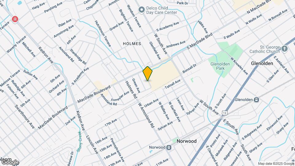 213 Glenside Ave, Unit B Map and Location Details