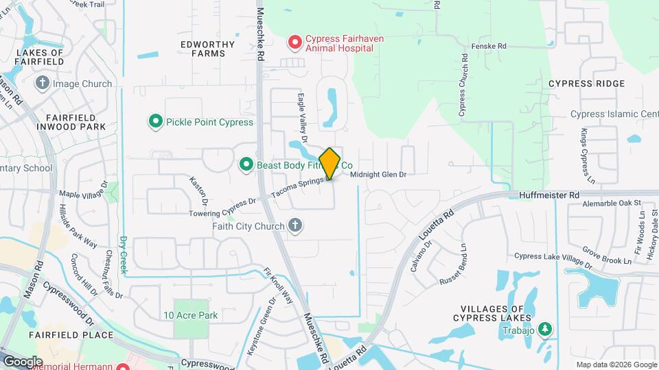 15215 Benson Landing Dr Map and Location Details