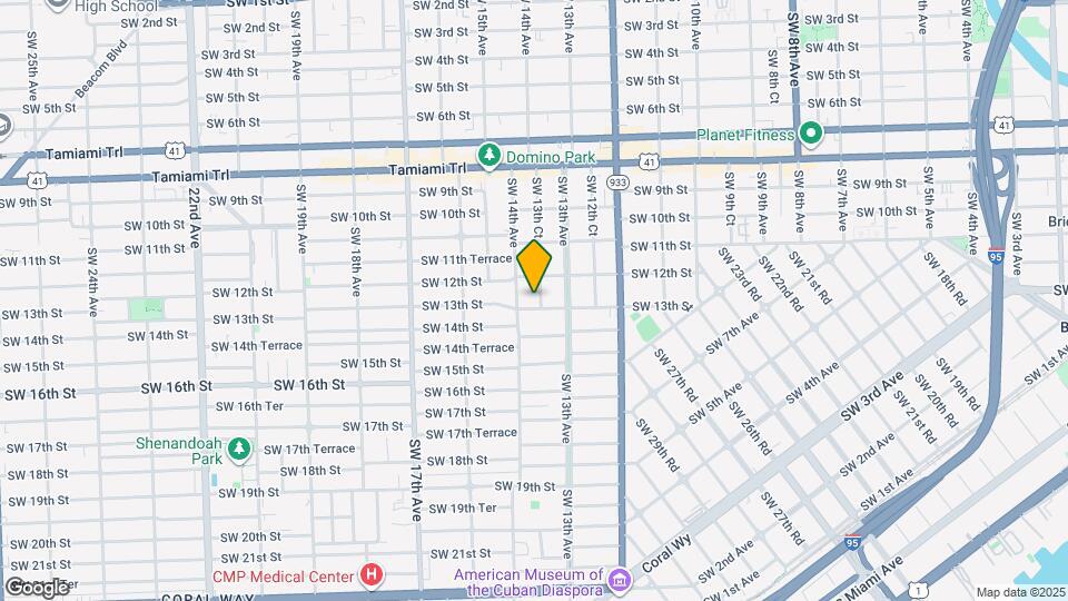 1244 SW 13th Ct Map and Location Details