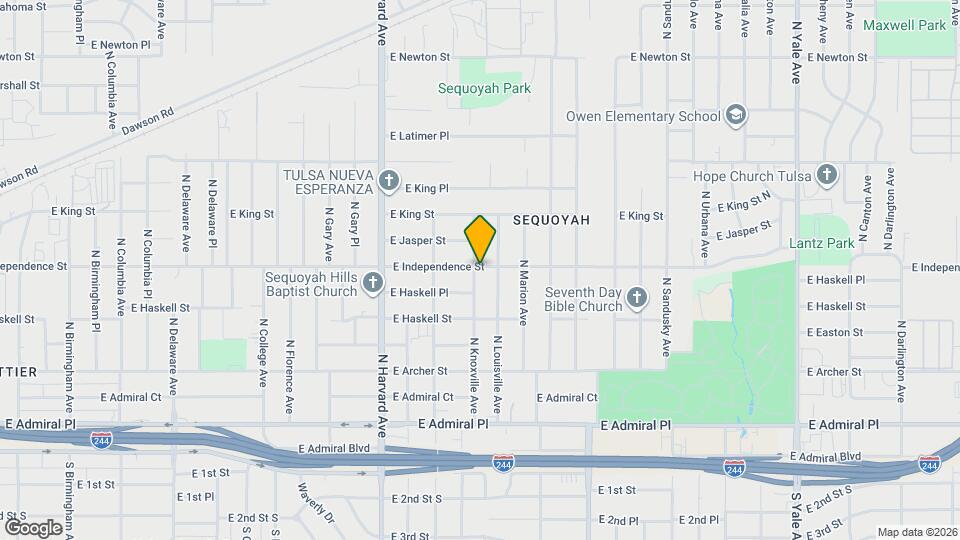 747 N Knoxville Ave Map and Location Details