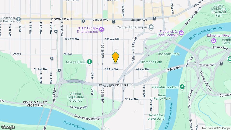 9813 104th St NW Map and Location Details