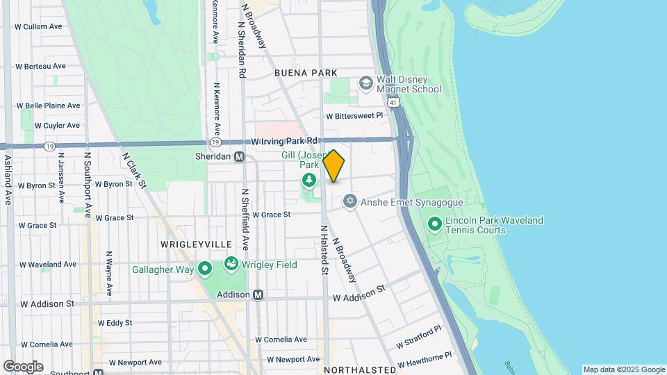 725 W Sheridan Rd, Unit 207 Map and Location Details