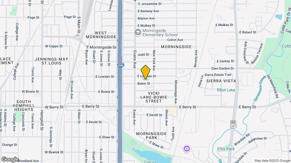 933-935 Baker St Map and Location Details