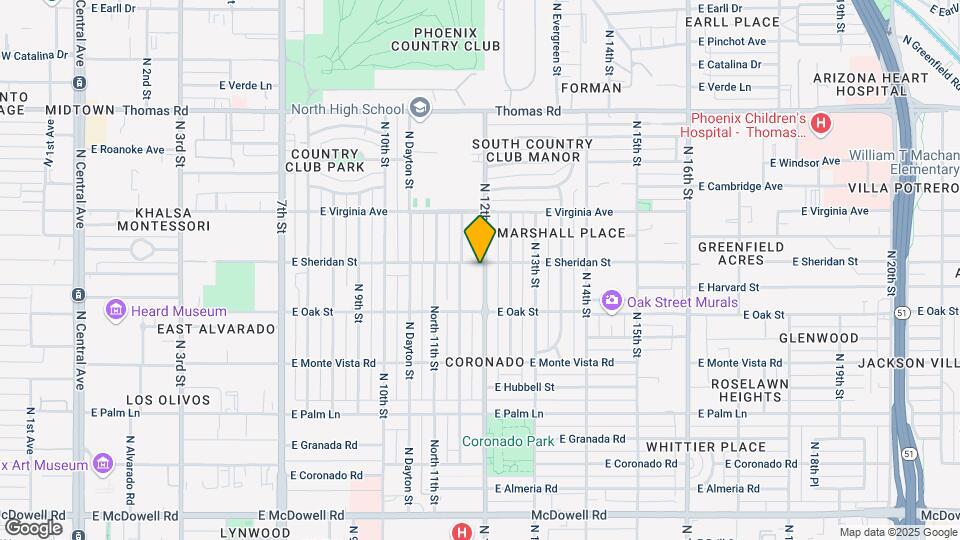2342 N 12th St Map and Location Details