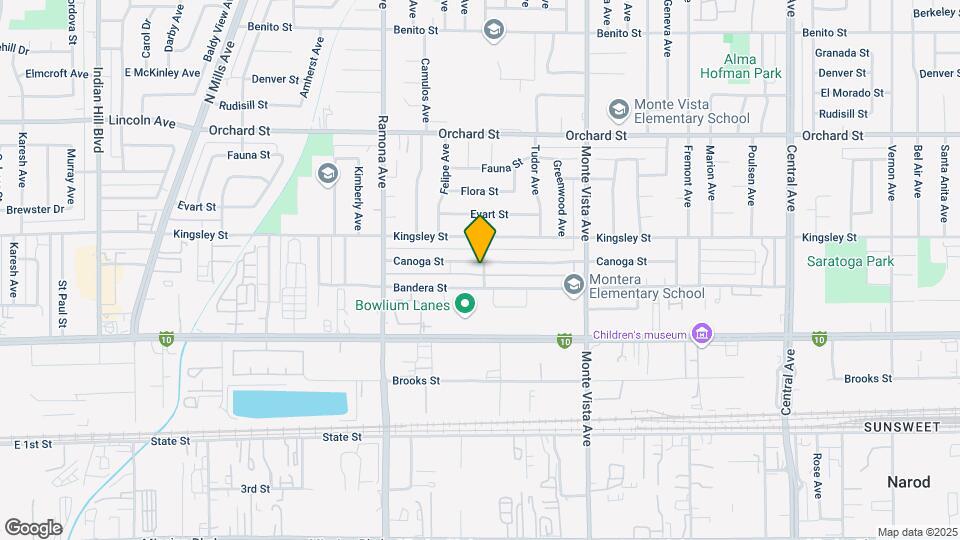 4693 Canoga St Map and Location Details