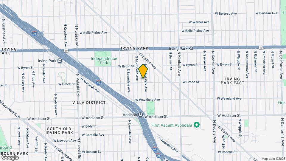 3602-3608 W Grace St Map and Location Details