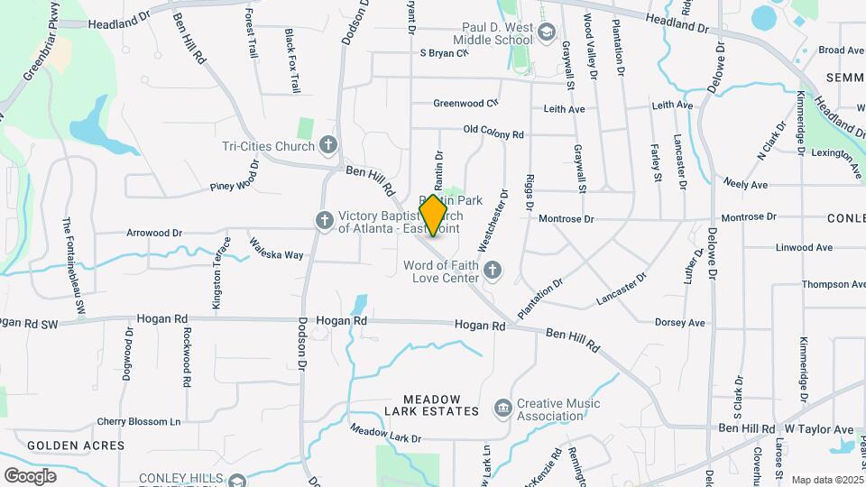 2523 Ben Hill Rd Map and Location Details