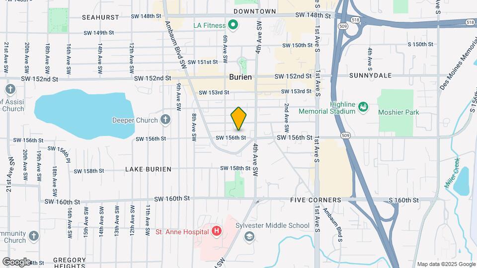 430 SW 156th St Map and Location Details