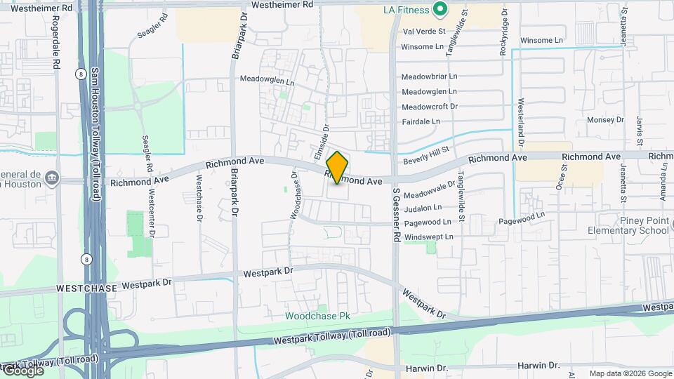 9707 Richmond Ave Map and Location Details