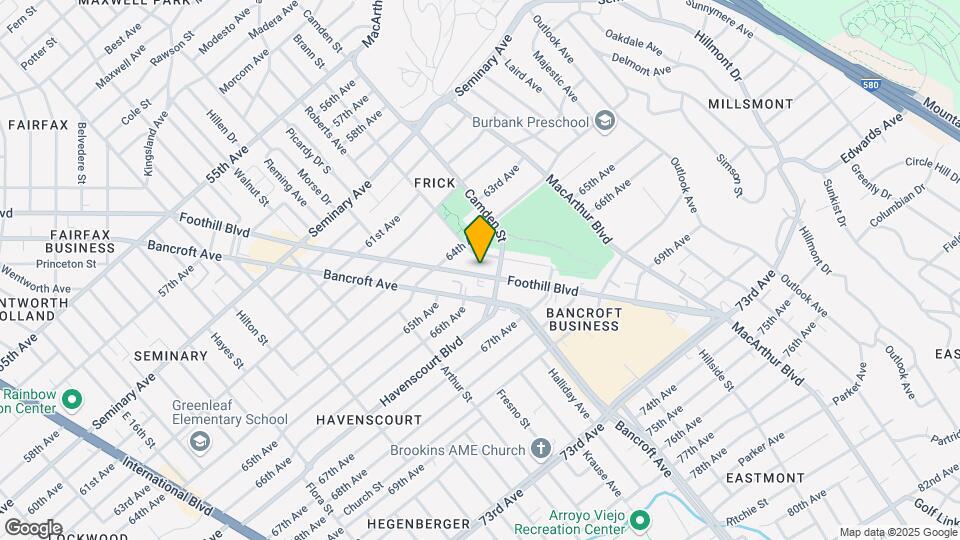 6516 Foothill Blvd Map and Location Details