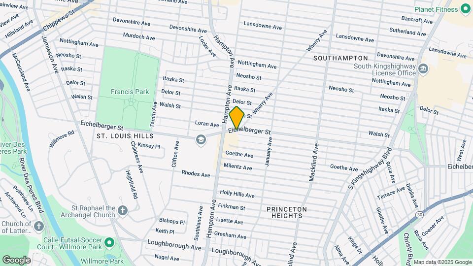 5706 Eichelberger St Map and Location Details