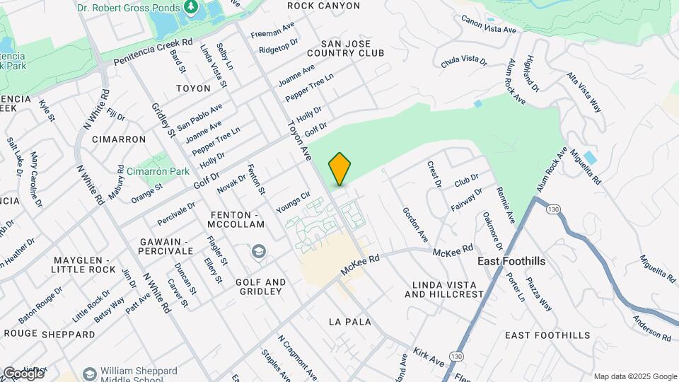 554 Toyon Ave Map and Location Details