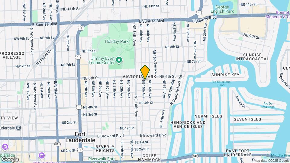 1501 NE 5th Ct Map and Location Details