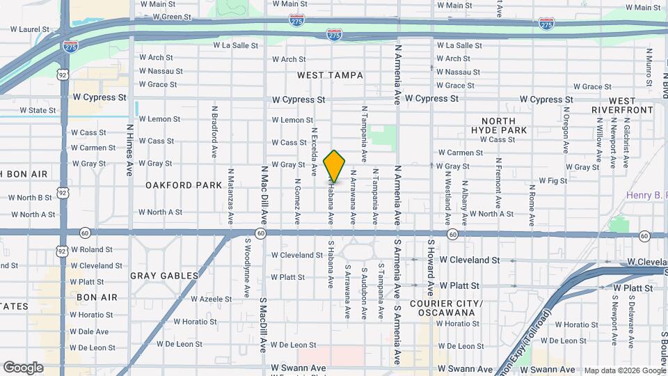 2713 W North B St Map and Location Details