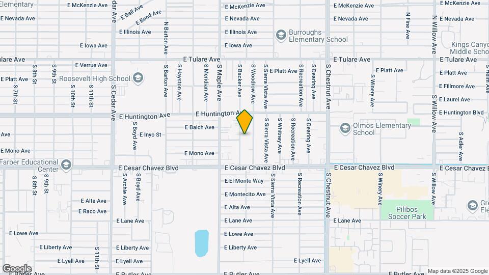 475 S Backer Ave Map and Location Details