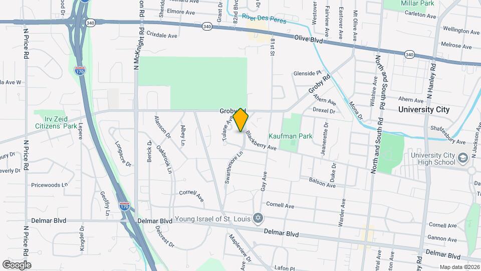 923 Swarthmore Ln Map and Location Details
