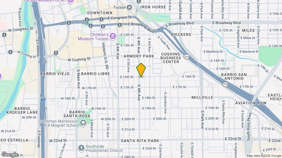 605 S 4th Ave Map and Location Details