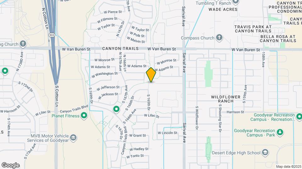 99 S 165th Dr Map and Location Details