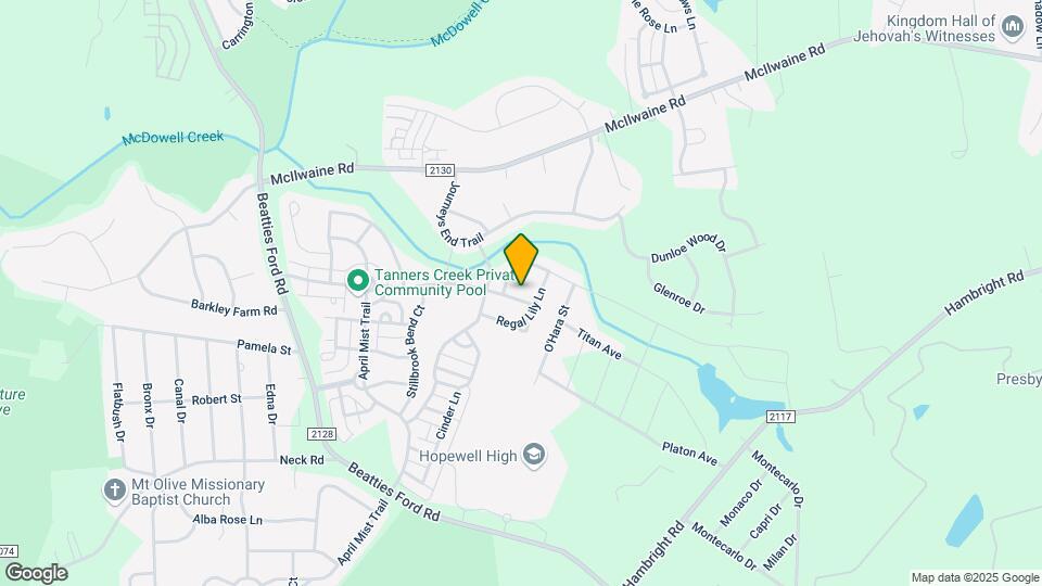 7227 Tanners Creek Dr Map and Location Details