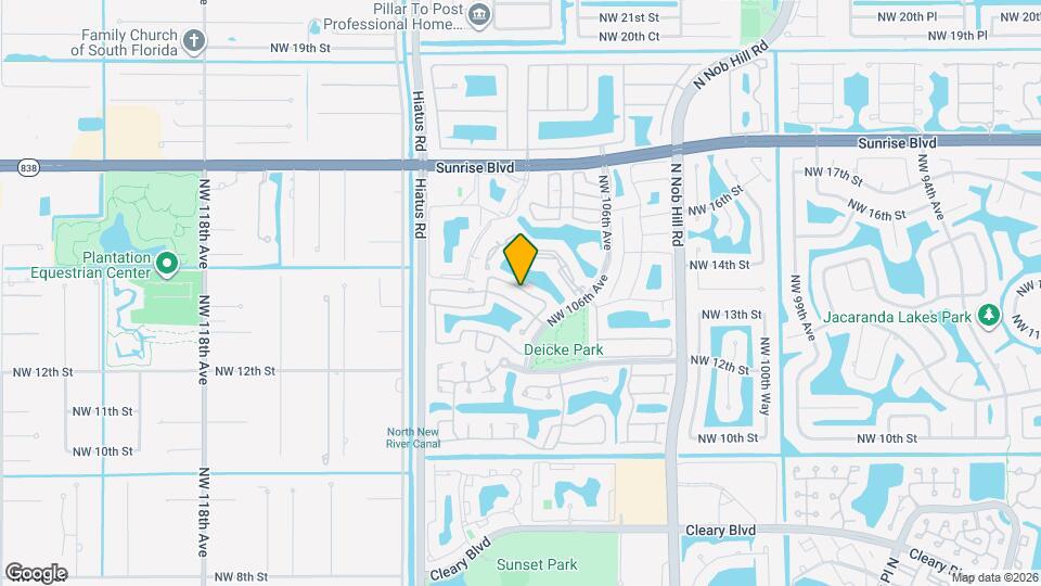 10708 NW 12th Manor Map and Location Details