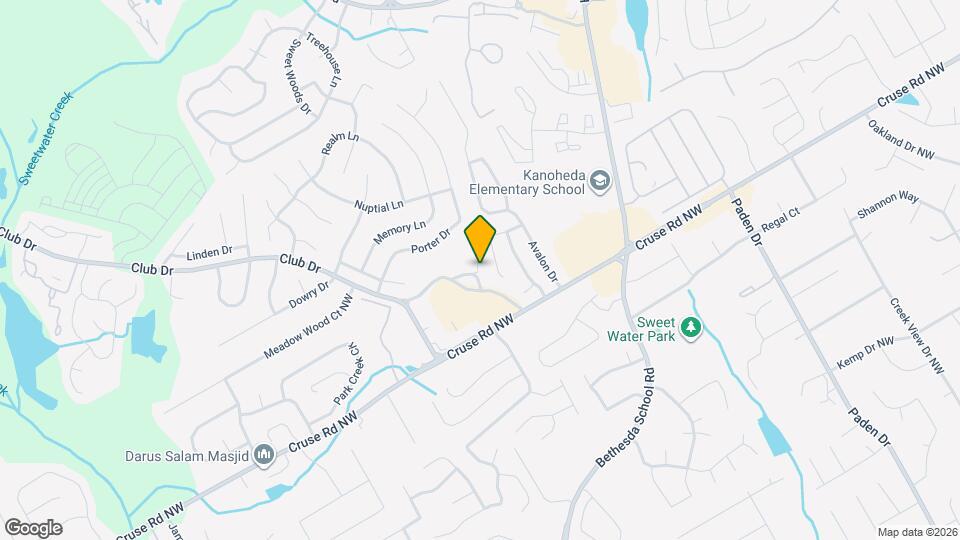 1101 Primrose View Cir NW Map and Location Details