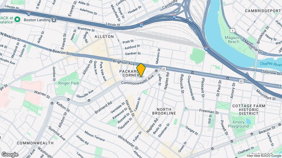 1147 Commonwealth Ave Map and Location Details
