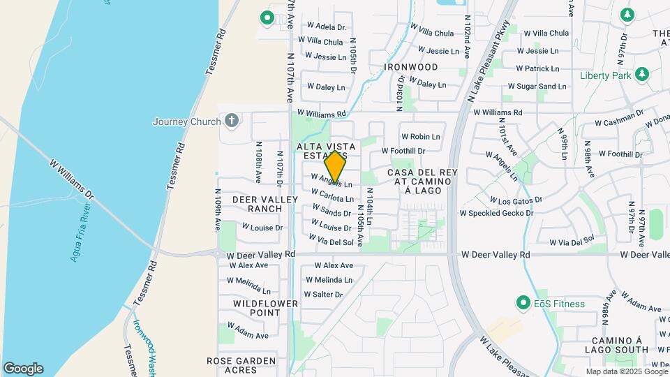 10541 W Angels Ln Mapa y Detalles de la Ubicación