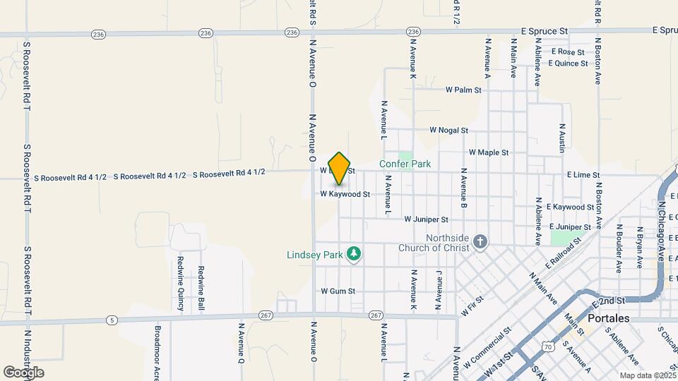 1424 W Kaywood St Mapa y Detalles de la Ubicación