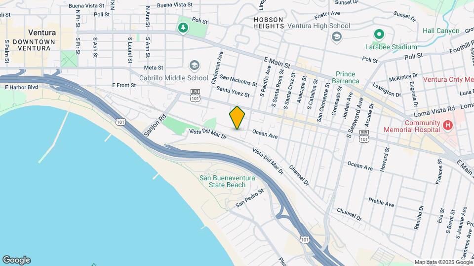 1706 E Ocean Ave Map and Location Details