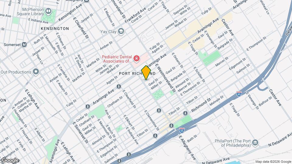 2423 E Allegheny Ave Map and Location Details