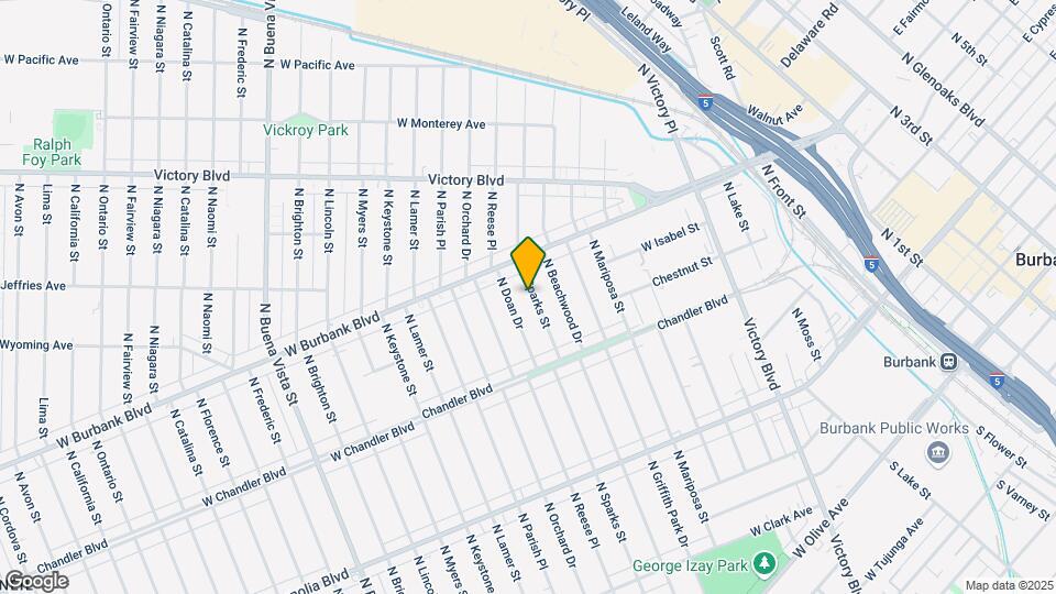 815 N Sparks St Map and Location Details