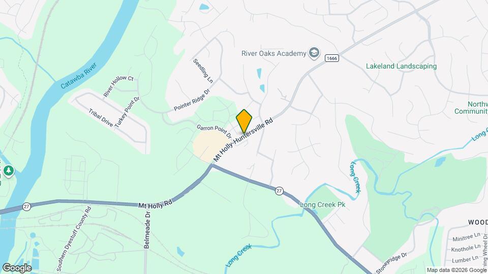 414 Mt Holly-Huntersville Rd Mapa y Detalles de la Ubicación