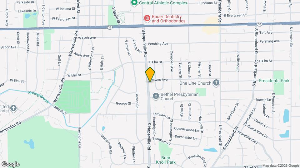 1309 S Naperville Rd Map and Location Details