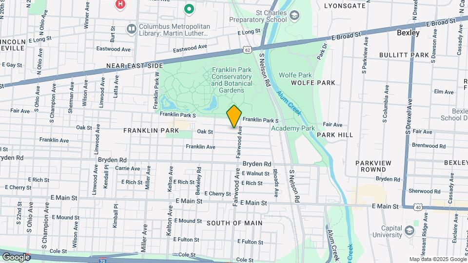 1756 Oak St Map and Location Details