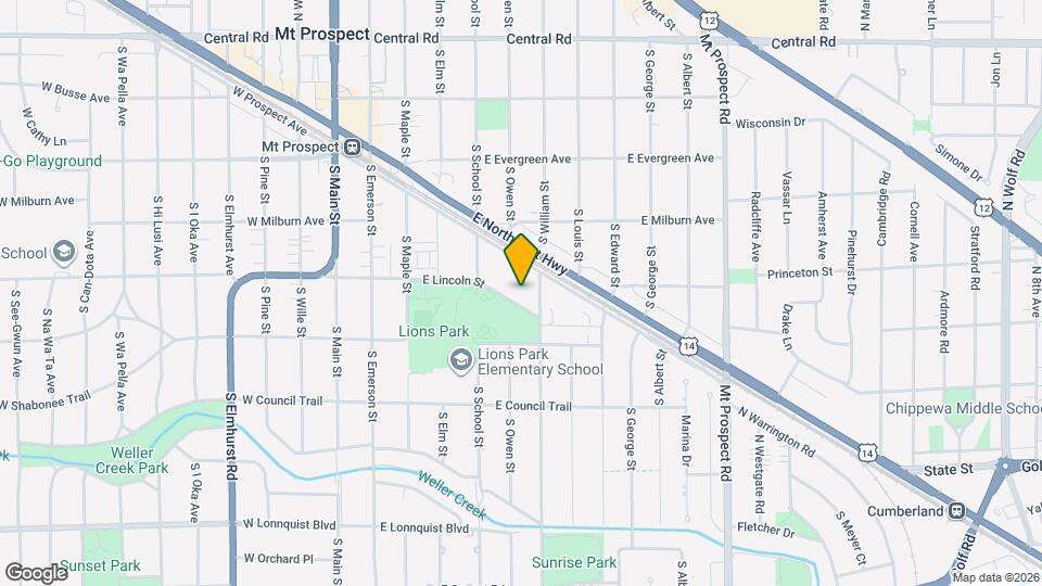 529 E Lincoln St Map and Location Details