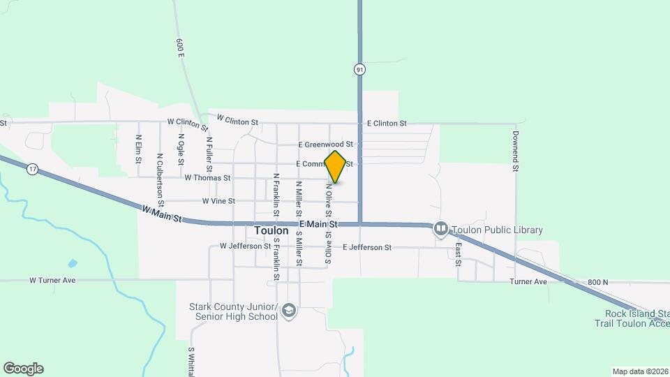 212 N Olive St Map and Location Details