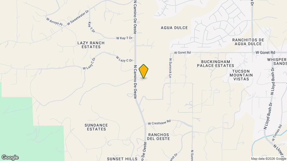 3030 N Camino De Oeste Map and Location Details