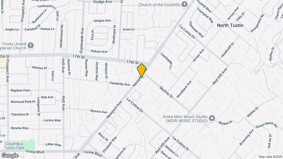 12282 Newport Ave Map and Location Details