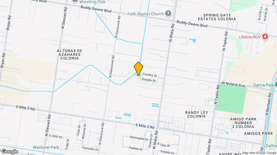 3425 May St Mapa y Detalles de la Ubicación