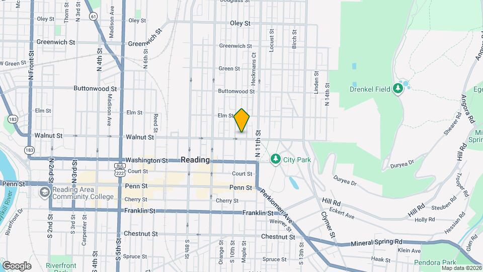 1015 Walnut St, Unit 1 Map and Location Details