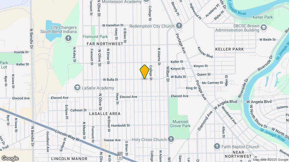 1526 N Brookfield St Map and Location Details