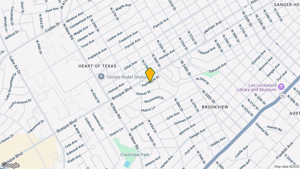 3716 Parkwood St Map and Location Details