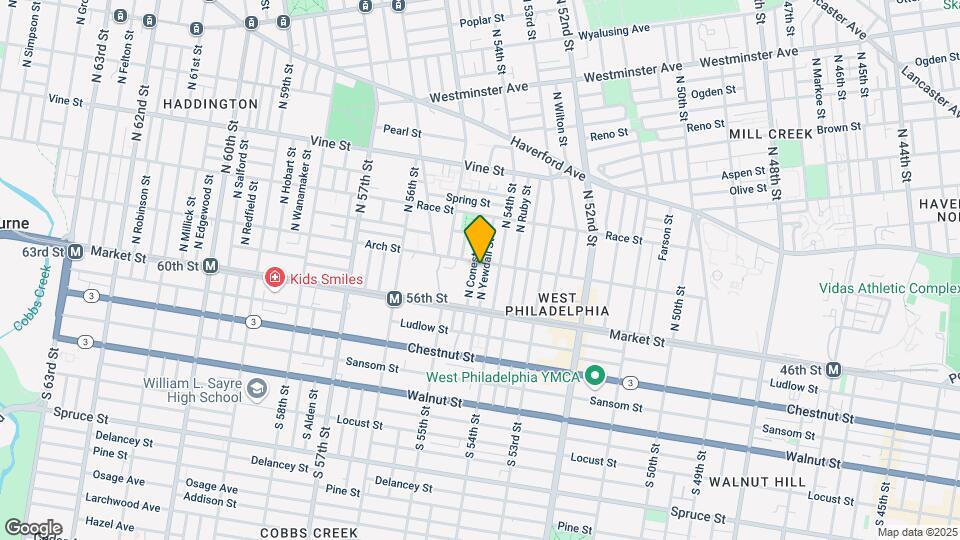 56 N Yewdall St Map and Location Details