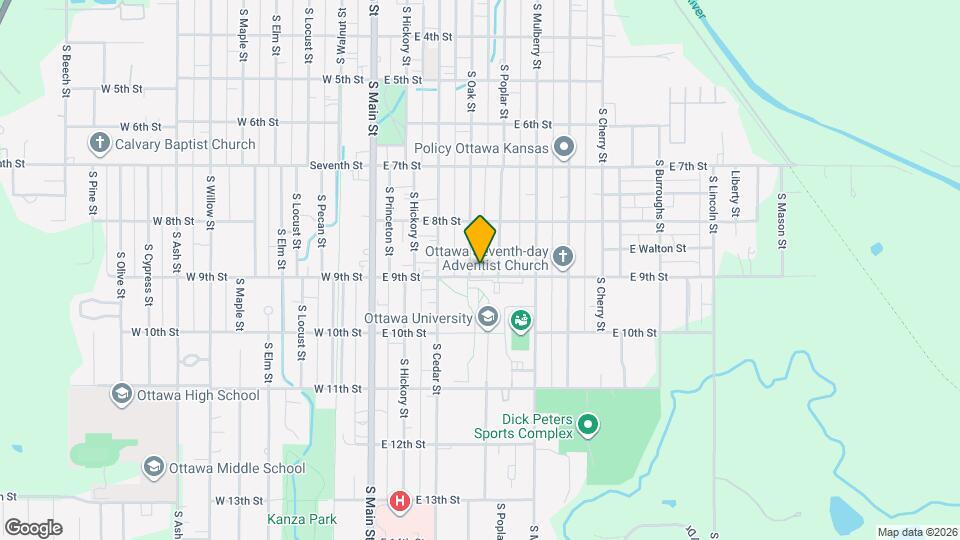 409 E 9th St Map and Location Details