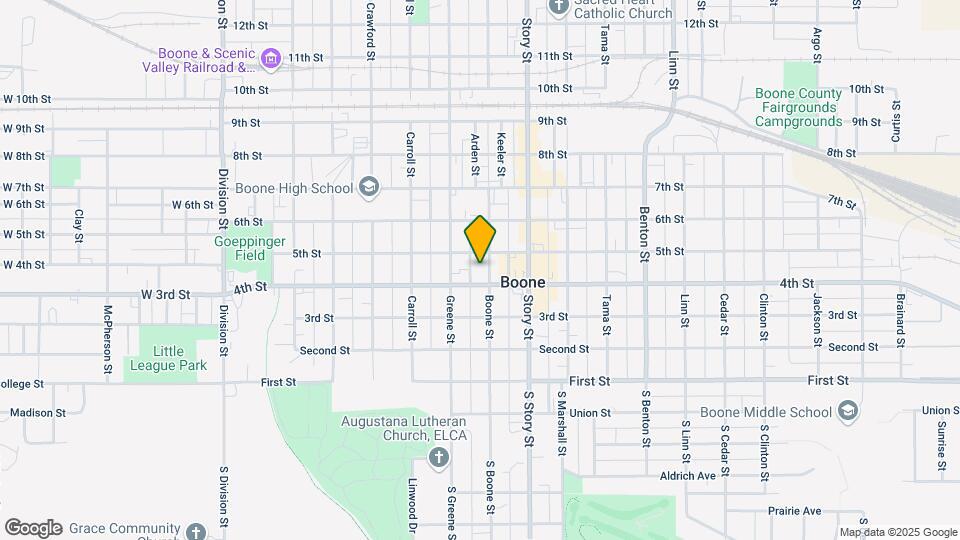 415 Boone St Map and Location Details