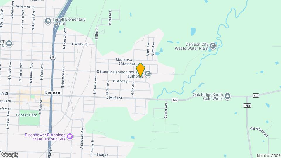 721 E Gandy St Map and Location Details