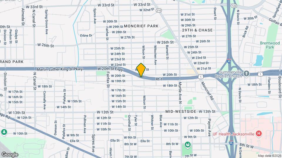 1553 W 19th St Map and Location Details